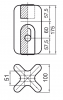Изолятор оттяжки SDI4.5 Изолятор оттяжки SDI4.5