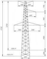 Промежуточные опоры П330-3Т, П330-3Т+5