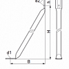 Ригель крепления деревянной стойки SH83, SH84